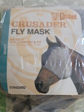 Crusader Fly Mask in Light Gray